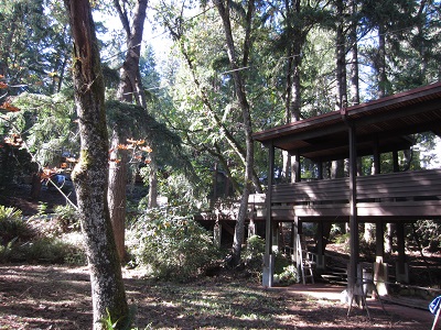 looking toward street