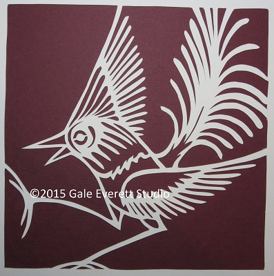 GaleEverett Studio_paper bird 2_2015