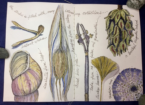 Gale Everett's full page spread. Samples from the studio collection.